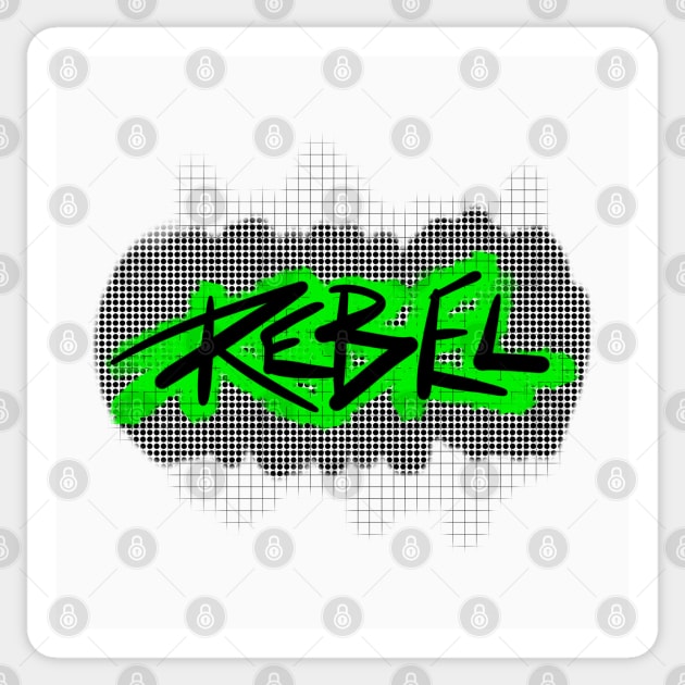 Rebel Sticker by Brains